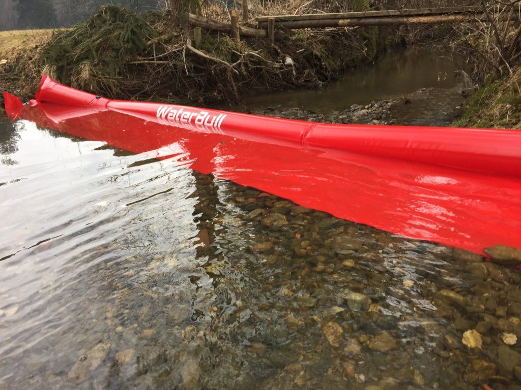 Dejanski test WaterBull pregrade pri vratih
